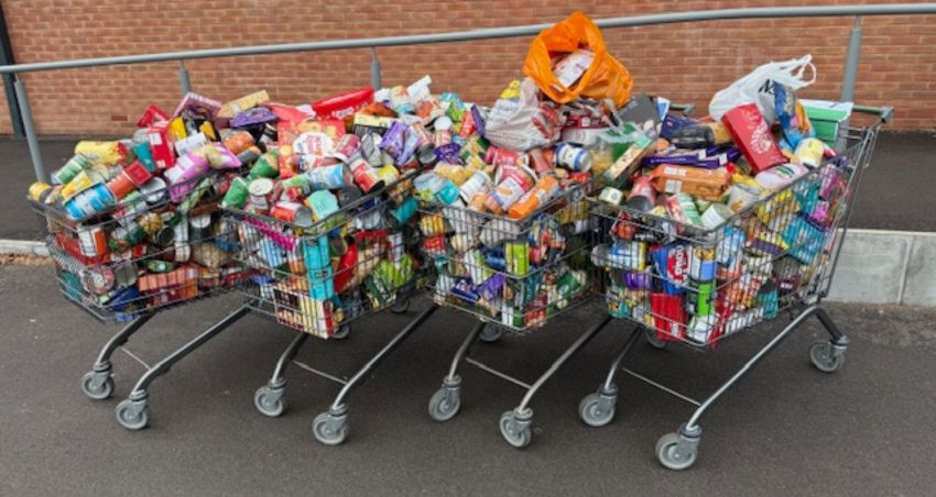 Prince William School students donate 10,000 items to festive food bank appeal